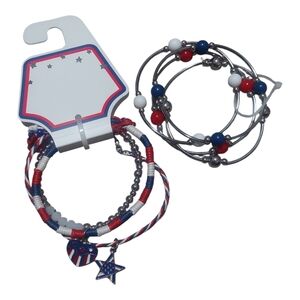 Patriotic Star‎ Charm Bracelet Set
